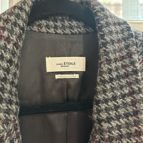 Etoile Isabel Marant Brushed Houndstooth & Check Kerstin Blazer - Picture 2 of 6